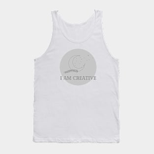 Affirmation Collection - I Am Creative (Gray) Tank Top
